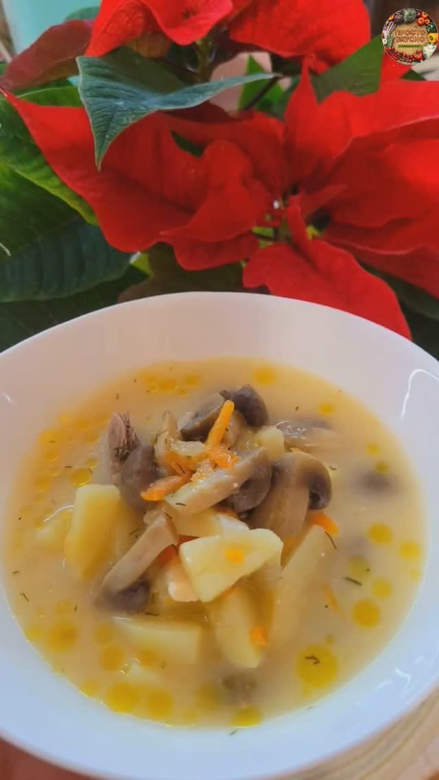 Такой СУП могу есть КАЖДЫЙ ДЕНЬ! СЫРНЫЙ суп #рецепт #суп #сырныйсуп #супсгрибами #грибы #шампиньоны