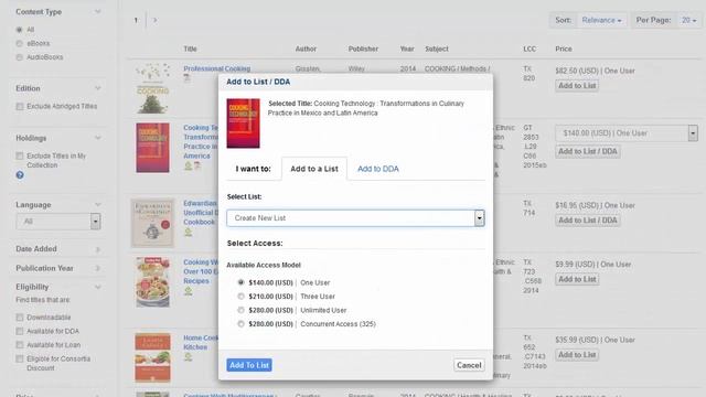 EBSCOhost Collection Manager - Demand-Driven Acquisition смотреть онлайн