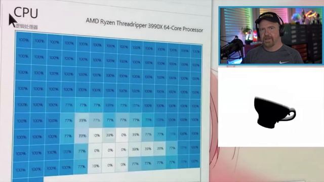 Amazing Task Manager Demo on a 64 Core 3990X - Reviewed by Davepl смотреть онлайн
