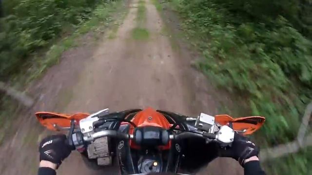 Trail ride/medium ride, Yamaha Raptor 250 SE смотреть онлайн