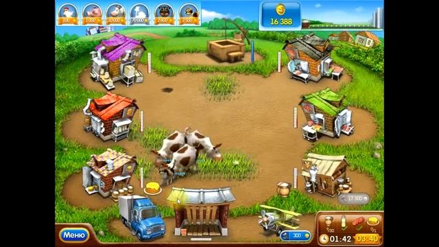 Веселая ферма 2 Масляная 3 FarmFrenzy на золото смотреть онлайн