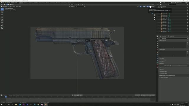 Blender 2.90 Modelling Time-lapse - M1911 смотреть онлайн