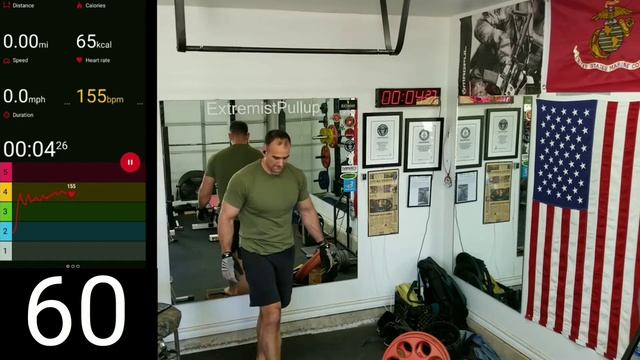 100 Pull-ups in 8:08 minutes at 211 lbs смотреть онлайн