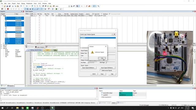 Matlab code generation & Debugging by Keil - STM32F смотреть онлайн