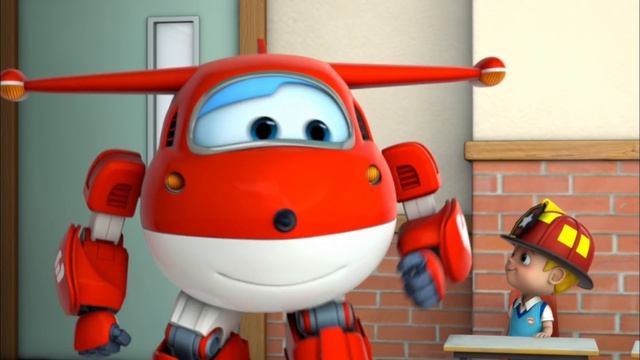 Супер Крылья - SuperWings на русском - Джетт и его друзья - Папа-пожарный - серия 35