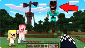 😱МЫ ДОБАВИЛИ МИМИКА И СИРЕНОГОЛОВОГО В ОДИН МИР В МАЙНКРАФТ! ШЕДИ ЛЕСКА И НУБИК MINECRAFT