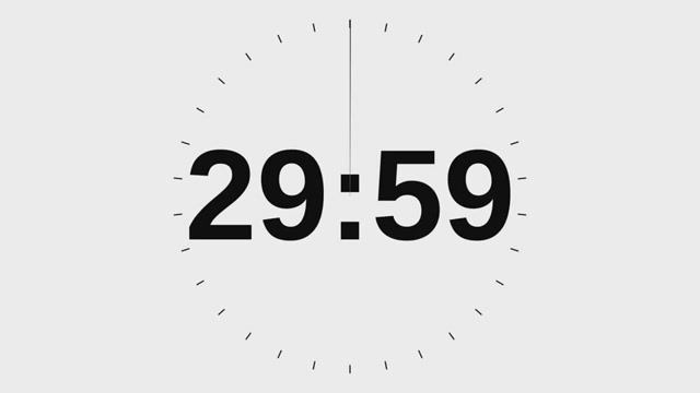 Обратный отчет 30 минут. 30 Minute Countdown Timer смотреть онлайн