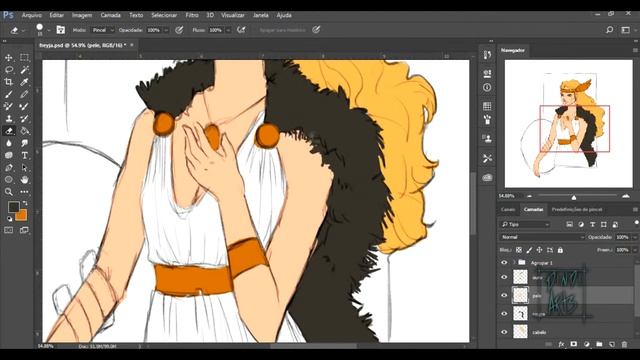 Goddess Freya speedpaint смотреть онлайн