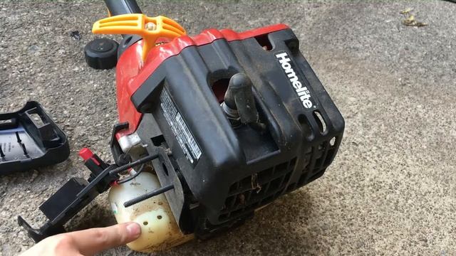 how to replace the fuel line on a homelite trimmer смотреть онлайн