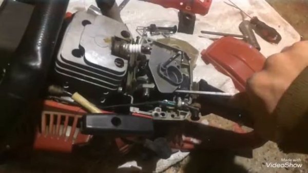 Бензопила чиска карбиратора и регулировка✅