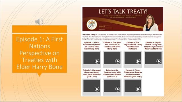 Episode 1 - A First Nations Perspective on Treaties with Elder Harry Bone - Webinar Series 1 смотреть онлайн