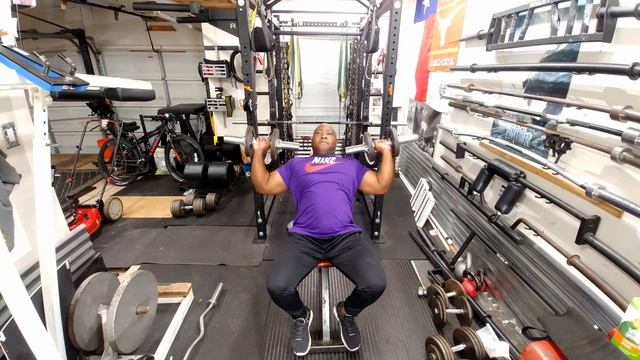 Building a massive chest with wide grip bench press ( garage gym training) смотреть онлайн