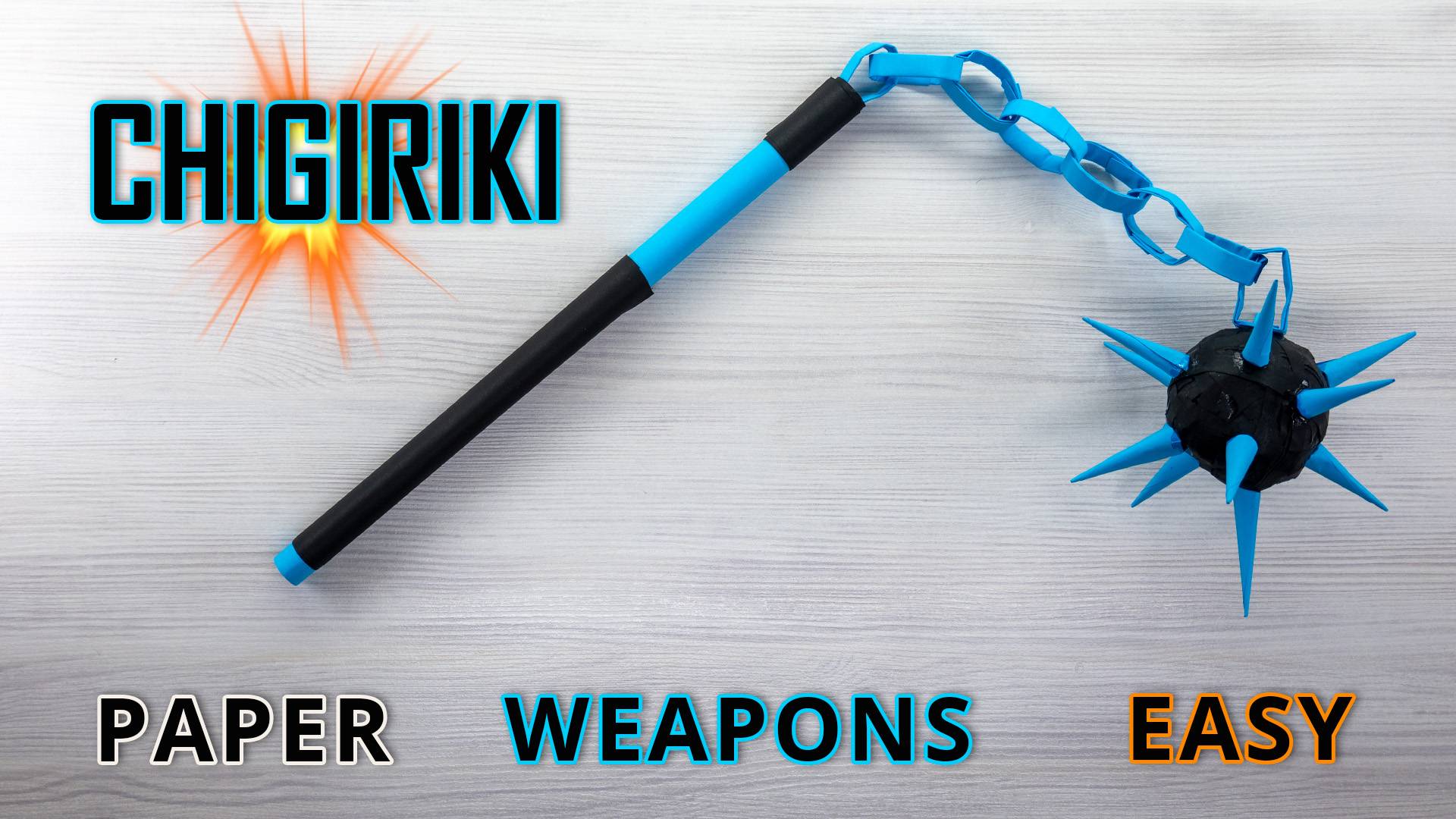 Оружие ниндзя из бумаги - Делаем Чигирики из бумаги формата А4