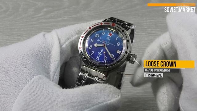 Vostok Amphibian Submarine Watch 420289 Blue Dial Review
