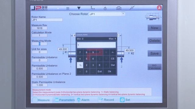 JP Measuring System JP-820 NO 8: Option Settings for System Parameters смотреть онлайн