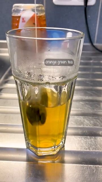 my fav drink at the moment orange green tea with cream #shorts смотреть онлайн