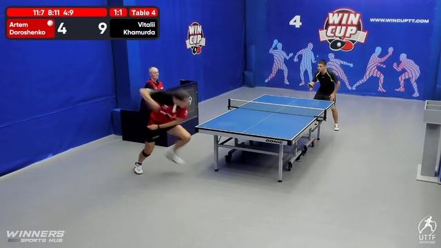 19:30 Дорошенко Артём (2:3) Хамурда Виталий стол 4 ЮГ-5 06.08.22 смотреть онлайн
