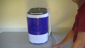 Manatee small portable compact Mini washer washing machine cap.8lbs apt. rv dorm