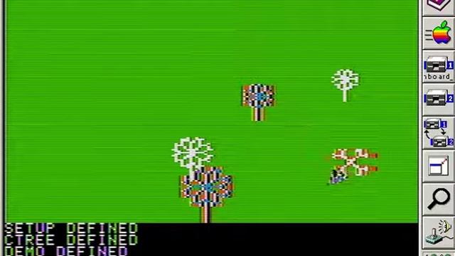 Apple II Logo (turtle graphics) playing Mockingboard Music смотреть онлайн
