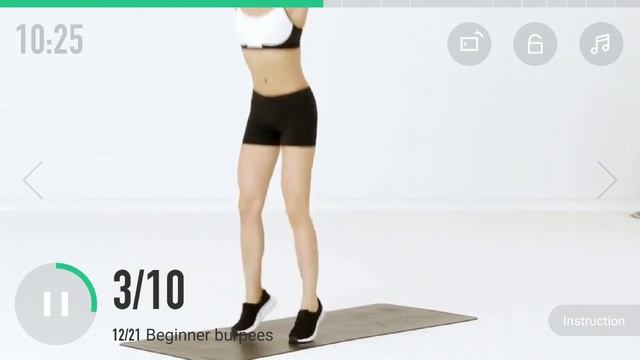HIIT Full Body Beginner - Bodyweight Training - 65 Calories - Level K2 смотреть онлайн