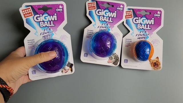 Игрушка для собак - мяч Gigwi с пищалкой смотреть онлайн