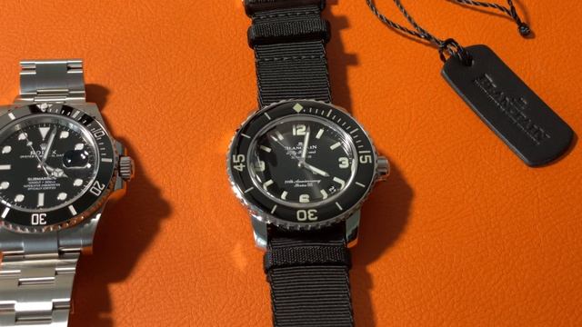 Comparison_Diving Watch Blancpain Fifty Fathoms 70th Anniversary 5010C vs Rolex Submariner 126610LN смотреть онлайн