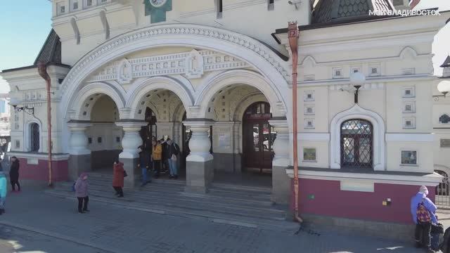 Владивосток привокзальная площадь - музея Арсеньева (4.03.2023). смотреть онлайн