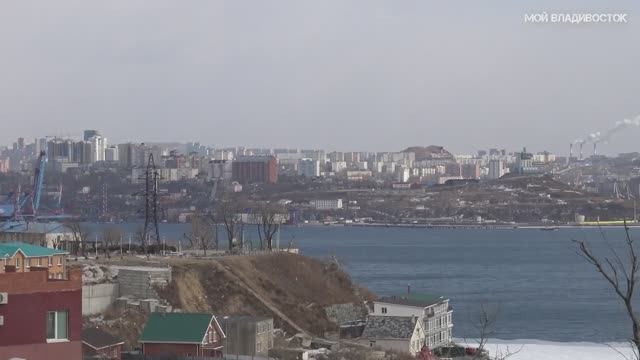 Владивосток от ЖК Алые паруса до сквера Анны Щетининой (14.02.2023). смотреть онлайн