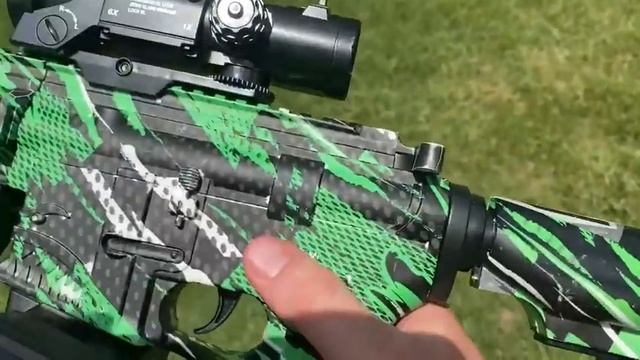 Gel Ball Blaster, M416,Large Gelblaster with Drum and 50000 Gel Ball смотреть онлайн