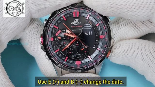 How To Set The Time On Casio Edifice ERA-300
