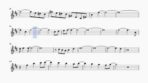 Я не забуду тебя (Сибирские морозы). В Кузьмин. Ноты для альт саксофона