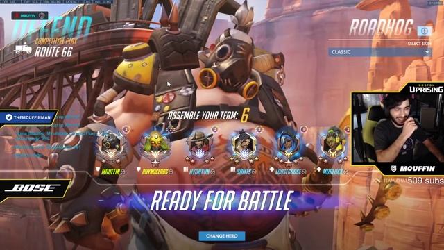 PRO TANK MAIN - MOUFFIN SIGMA! 45 ELIMS! [ OVERWATCH SEASON 19 TOP 500 ] смотреть онлайн