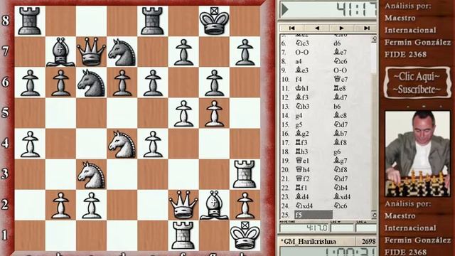 Pendyala Harikrishna vs Loek van Wely Wijk aan Zee 2013 Tata Steel 2013 смотреть онлайн