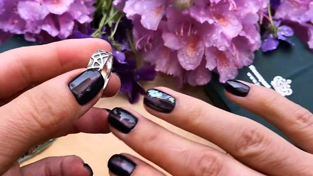 Серебряное кольцо Паутинка 65001 смотреть онлайн