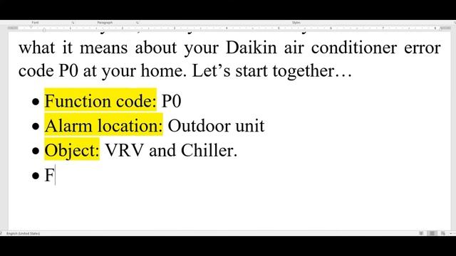 Daikin air conditioner fault code P0? смотреть онлайн