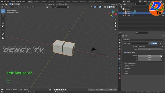Array modifier blender 2.9 tutorial in Tamil || Dency Tv 2021 смотреть онлайн