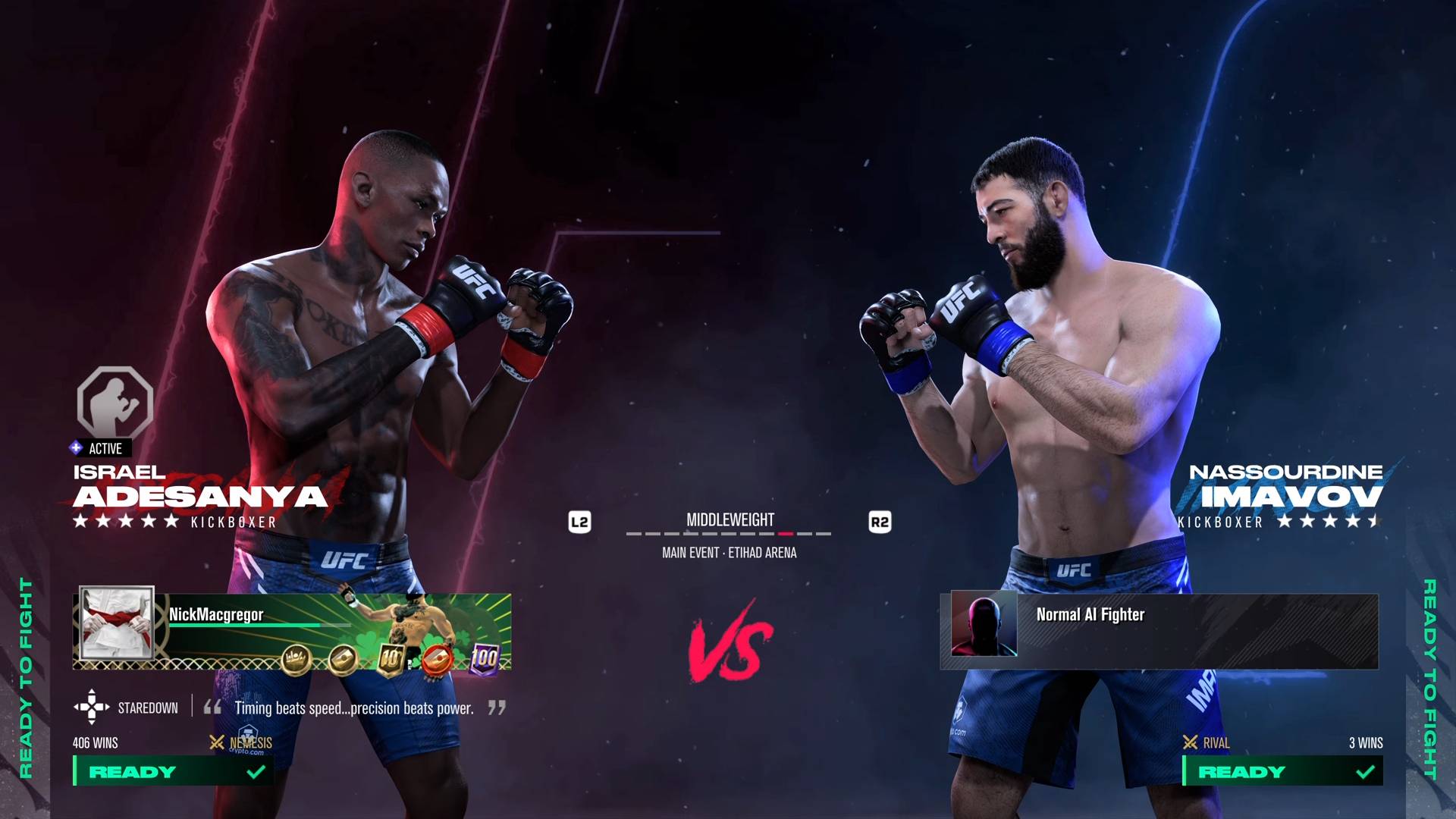 Israel Adesanya VS Nassourdine Imavov (EA SPORTS™ UFC®)