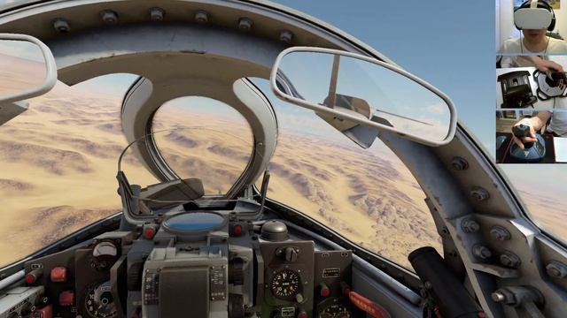 Вылет на ударном самолете A-5C в VR шлеме в War Thunder. СБ режим. смотреть онлайн