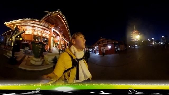 31 - Sensō-ji 浅草寺 in Tokyo - 360 video смотреть онлайн