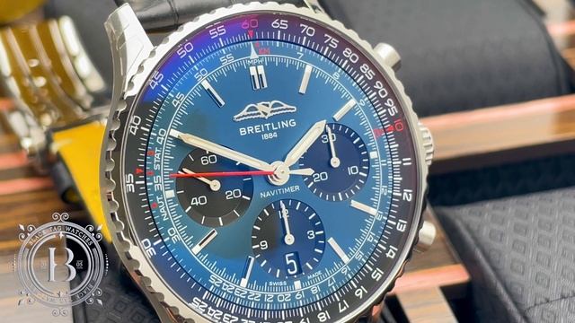 Breitling Navitimer B01 Chronograph 41 Blue Dial AB0139241C1P1 смотреть онлайн