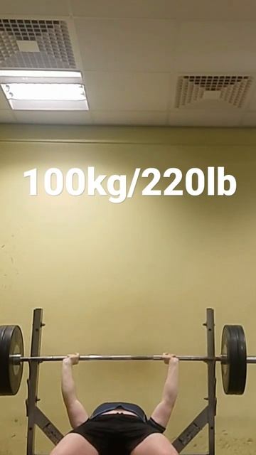 100kg/220lb BenchPress смотреть онлайн
