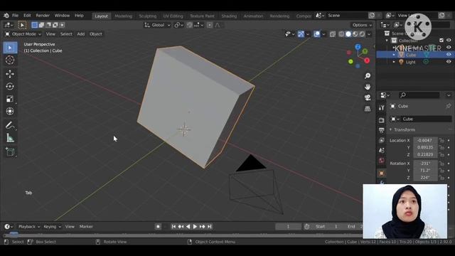 Tutorial Interface Blender 2.92 || Dhea Mayhandra 19076945 смотреть онлайн