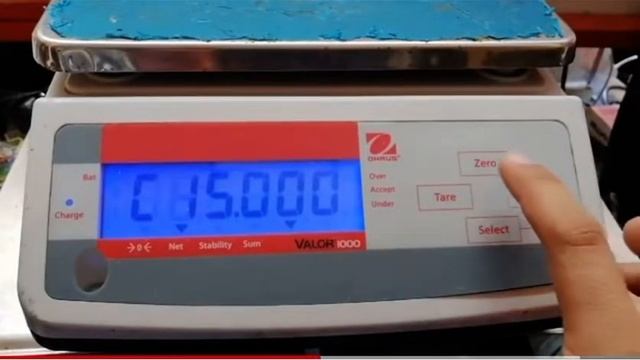 Balanza OHAUS V11P15 - series Valor 1000 ( ajuste de peso - calibración) смотреть онлайн