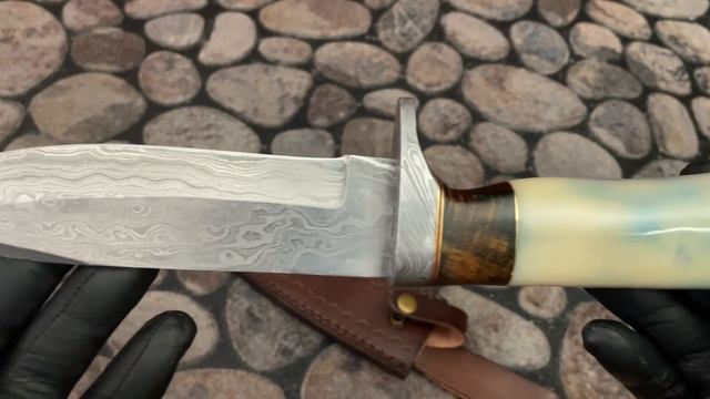 KOC 5027 Handmade Damascus Steel Bowie Knife смотреть онлайн