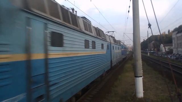 // Сплотка электровозов ЧС8-076/ЧС4-078, город Киев. // смотреть онлайн