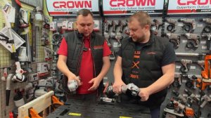 Две аккумуляторные болгарки CROWN