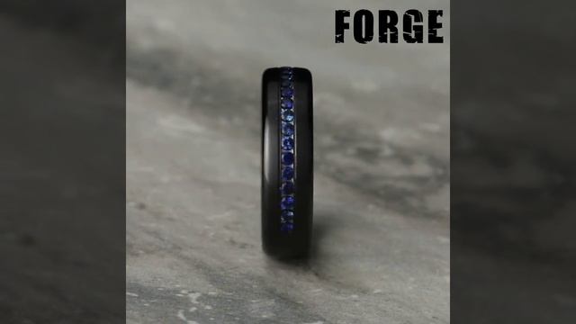 CF716574BKT - 6.5mm Men's Black Titanium and Sapphire Ring смотреть онлайн