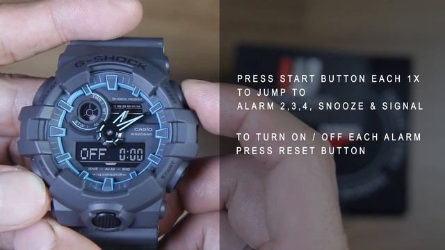 CASIO G-SHOCK GA-700 SERIES BASIC OPERATION смотреть онлайн