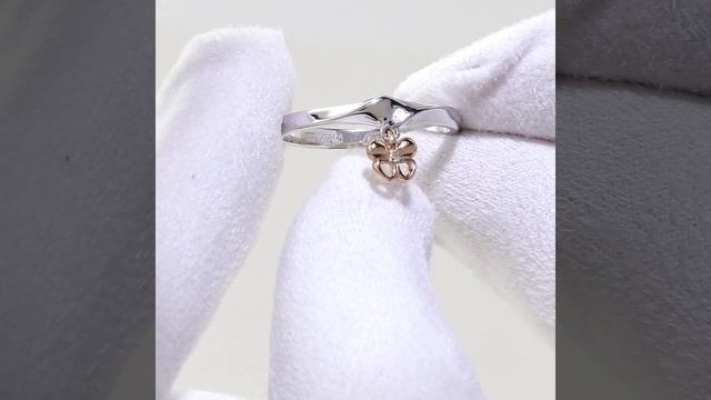 Серебряное кольцо Алькор с золотой накладкой и бриллиантом 01-1256/002Б-00 смотреть онлайн