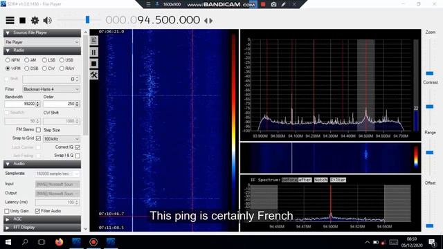 Meteor Scatter on 94.5 whilst local was off air. Probably DRC смотреть онлайн